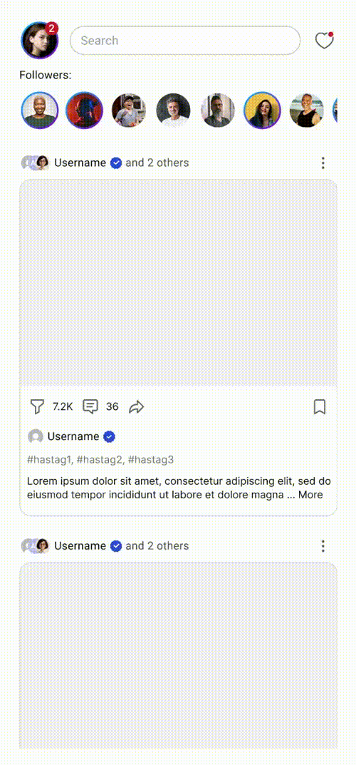 Infinite scrolling loading content on scroll